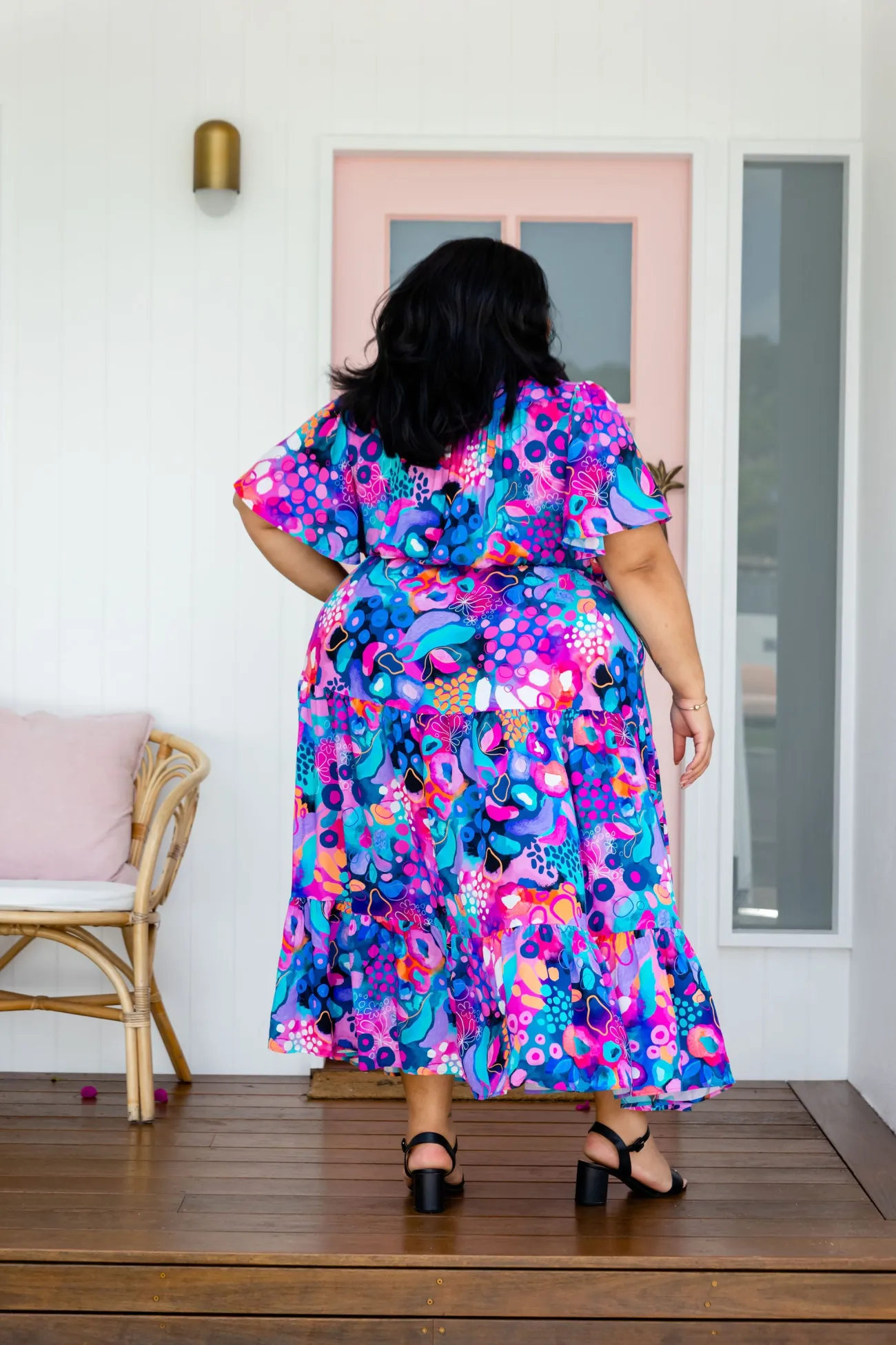 Proud Poppy Clothing Bonnie Maxi Dress in Midnight Safari by Kasey Rainbow Sale