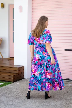 Proud Poppy Clothing Bonnie Maxi Dress in Midnight Safari by Kasey Rainbow Sale