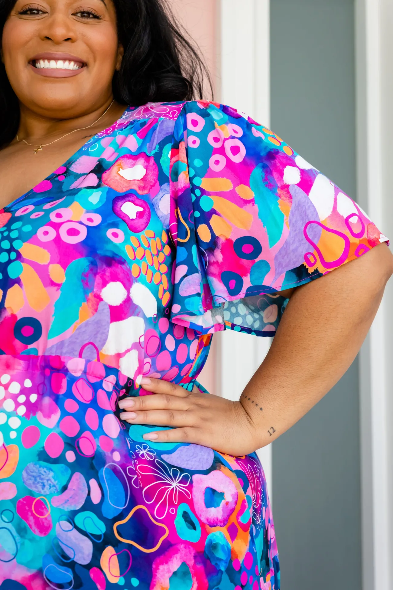 Proud Poppy Clothing Bonnie Maxi Dress in Midnight Safari by Kasey Rainbow Sale