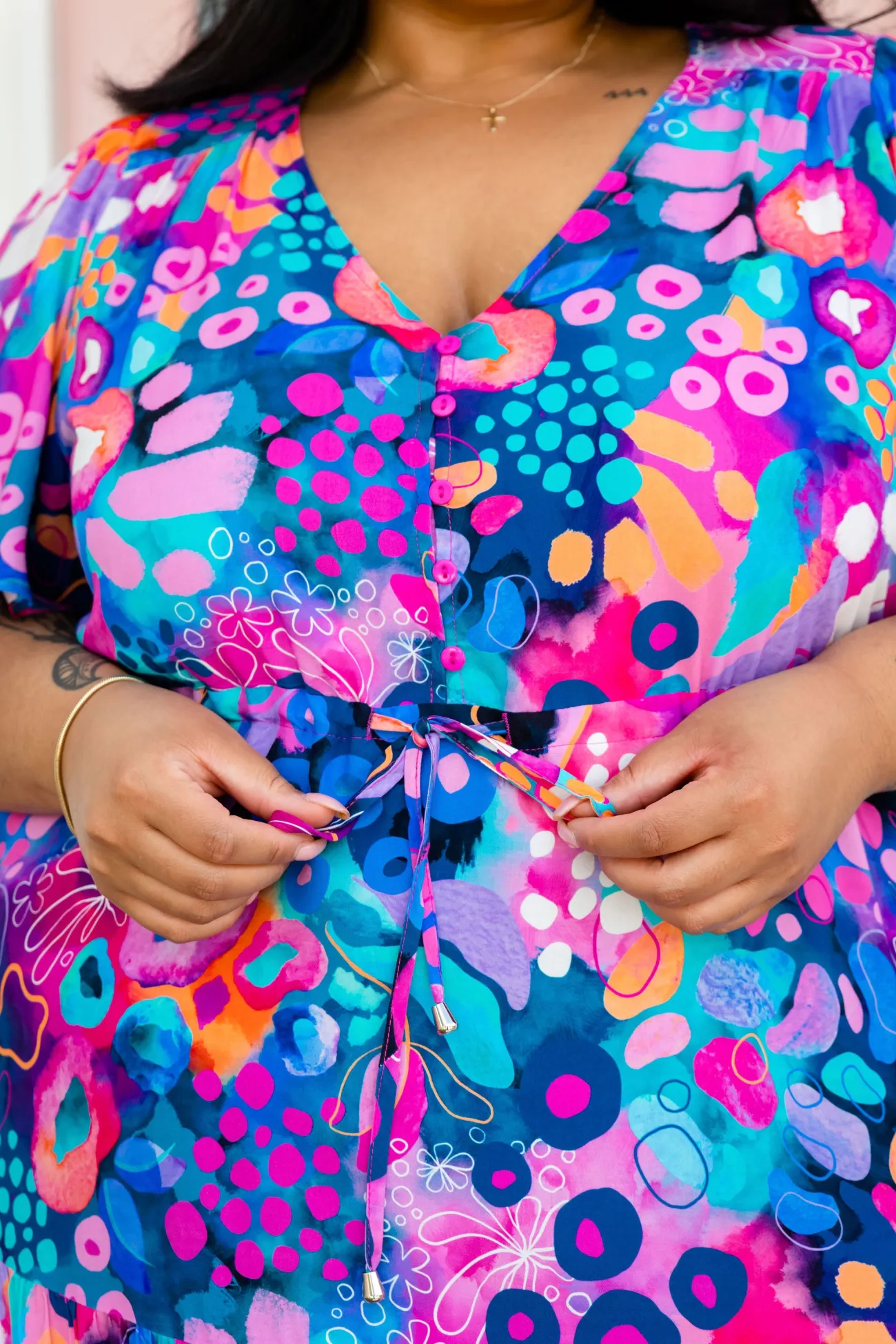 Proud Poppy Clothing Bonnie Maxi Dress in Midnight Safari by Kasey Rainbow Sale