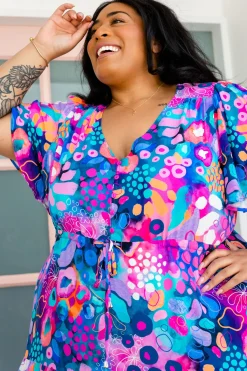 Proud Poppy Clothing Bonnie Maxi Dress in Midnight Safari by Kasey Rainbow Sale