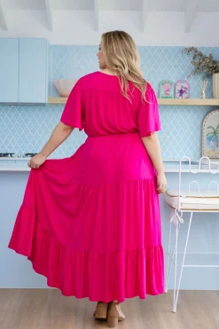 Proud Poppy Clothing Bonnie Maxi Dress in Pink Discount