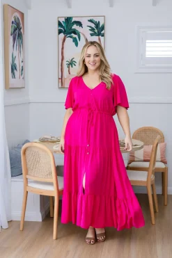 Proud Poppy Clothing Bonnie Maxi Dress in Pink Discount