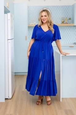 Proud Poppy Clothing Bonnie Maxi Dress in Royal Blue RoyalBlue Clearance