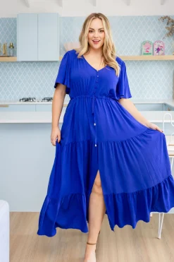 Proud Poppy Clothing Bonnie Maxi Dress in Royal Blue RoyalBlue Clearance