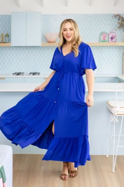 Proud Poppy Clothing Bonnie Maxi Dress in Royal Blue RoyalBlue Clearance