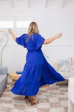 Proud Poppy Clothing Bonnie Maxi Dress in Royal Blue RoyalBlue Clearance