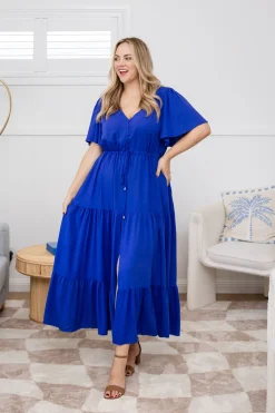 Proud Poppy Clothing Bonnie Maxi Dress in Royal Blue RoyalBlue Clearance