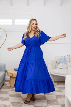 Proud Poppy Clothing Bonnie Maxi Dress in Royal Blue RoyalBlue Clearance