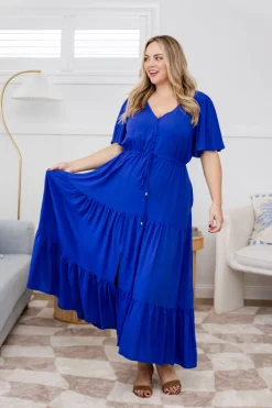 Proud Poppy Clothing Bonnie Maxi Dress in Royal Blue RoyalBlue Clearance
