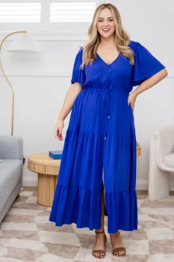 Proud Poppy Clothing Bonnie Maxi Dress in Royal Blue RoyalBlue Clearance