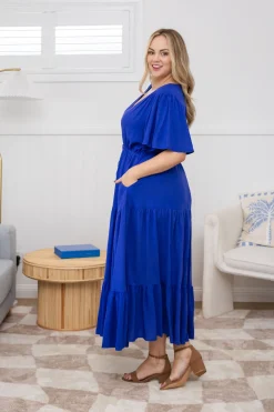 Proud Poppy Clothing Bonnie Maxi Dress in Royal Blue RoyalBlue Clearance