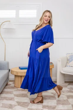 Proud Poppy Clothing Bonnie Maxi Dress in Royal Blue RoyalBlue Clearance