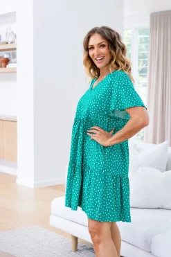 Proud Poppy Clothing Brianna Dress in Green Clearance
