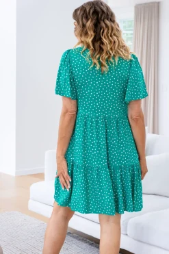 Proud Poppy Clothing Brianna Dress in Green Clearance
