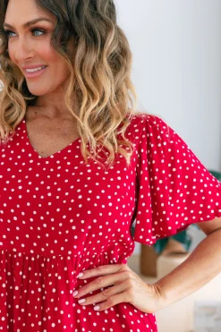 Proud Poppy Clothing Brianna Dress in Red Sale