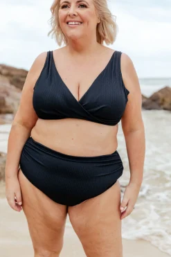 Proud Poppy Clothing Burleigh Bikini Top in Black Hot