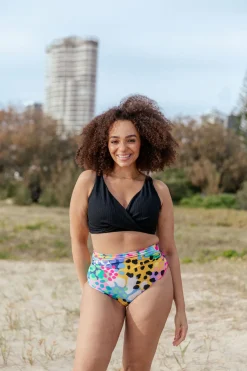 Proud Poppy Clothing Burleigh Bikini Top in Black Hot