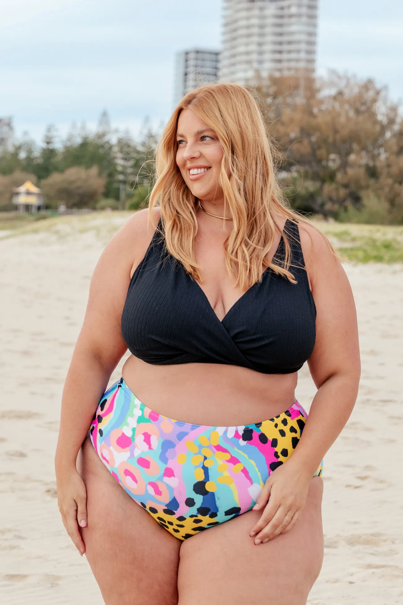Proud Poppy Clothing Burleigh Bikini Top in Black Hot