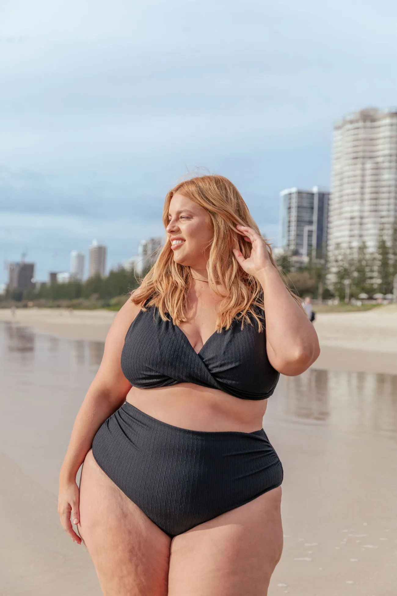 Proud Poppy Clothing Burleigh Bikini Top in Black Hot
