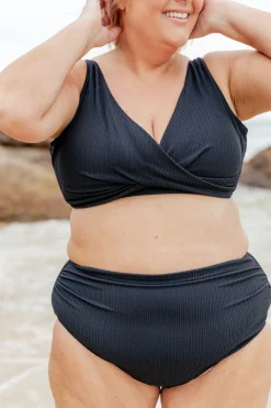 Proud Poppy Clothing Burleigh Bikini Top in Black Hot