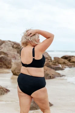 Proud Poppy Clothing Burleigh Bikini Top in Black Hot