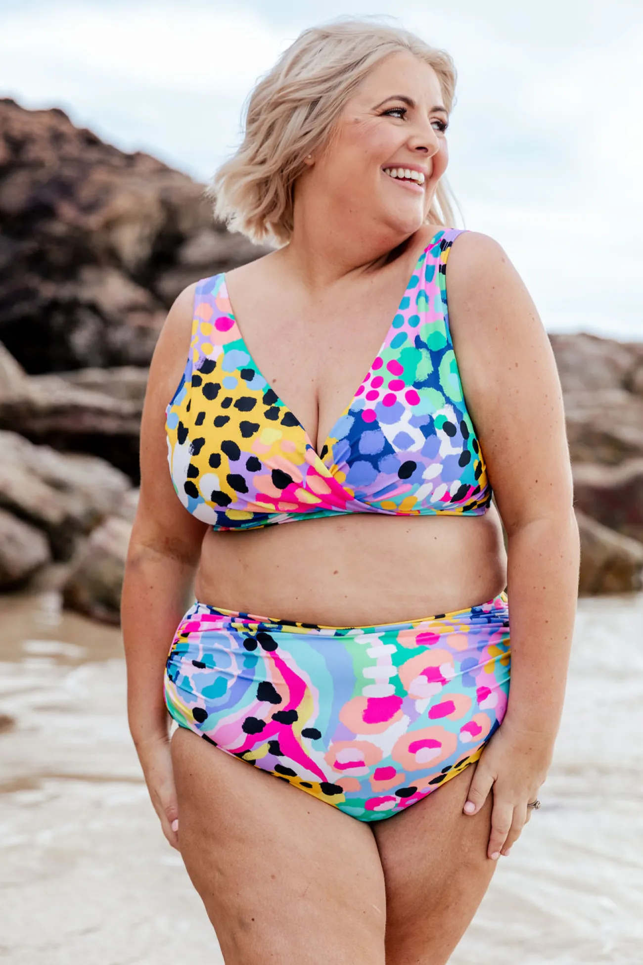 Proud Poppy Clothing Burleigh Bikini Top in Kasey Swim by Kasey Rainbow Fashion