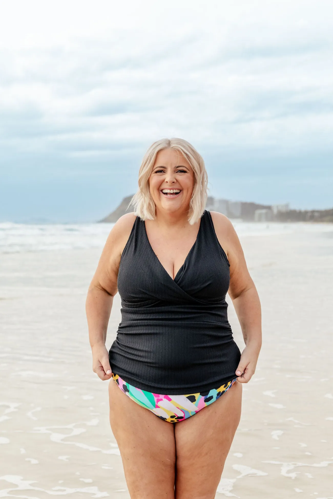 Proud Poppy Clothing Burleigh Tankini Top in Black Hot
