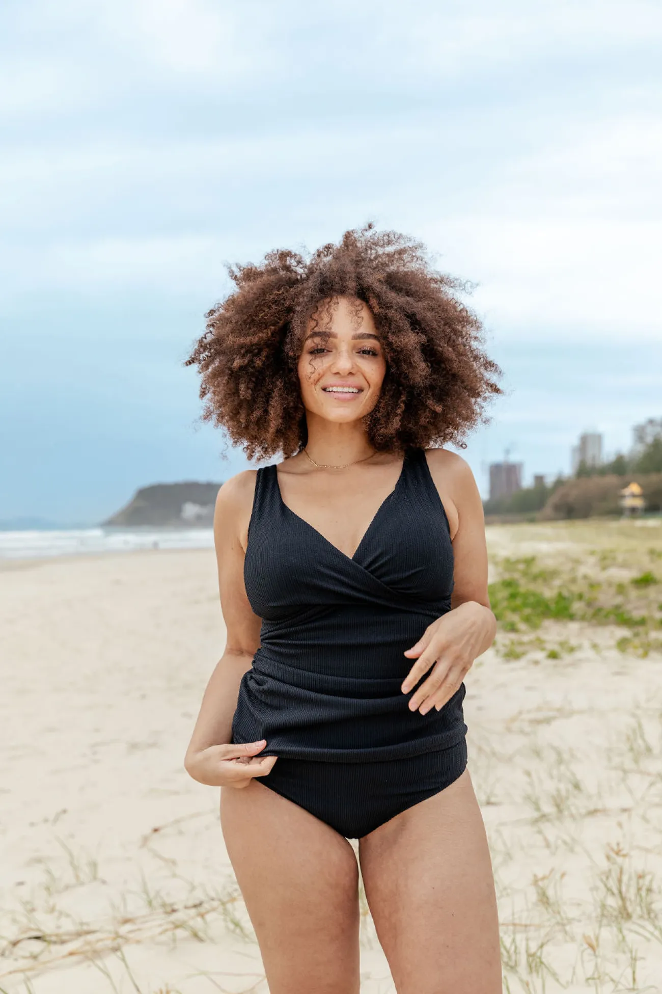 Proud Poppy Clothing Burleigh Tankini Top in Black Hot