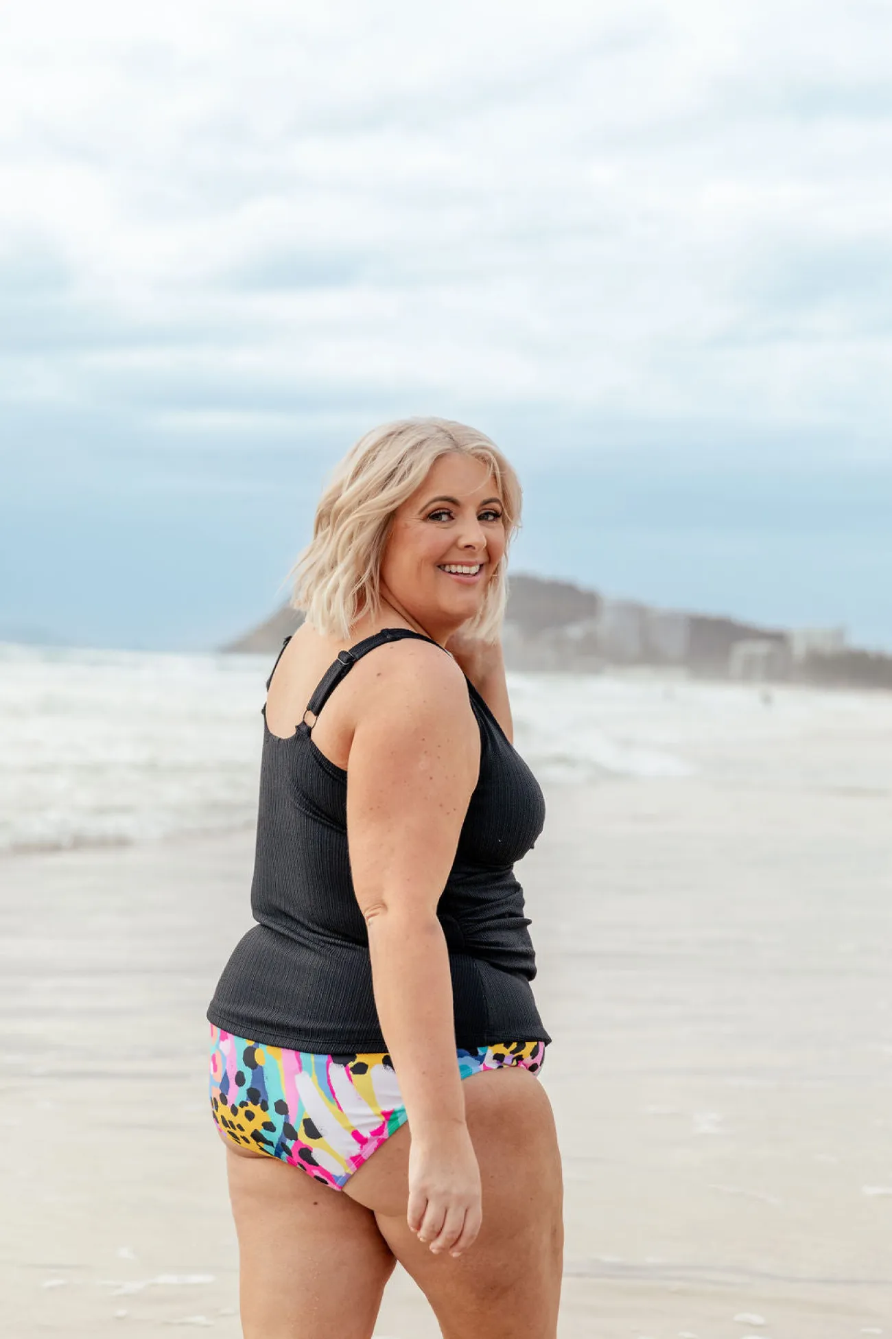 Proud Poppy Clothing Burleigh Tankini Top in Black Hot