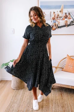 Proud Poppy Clothing Cameron Dress in Black & White Black&White Discount