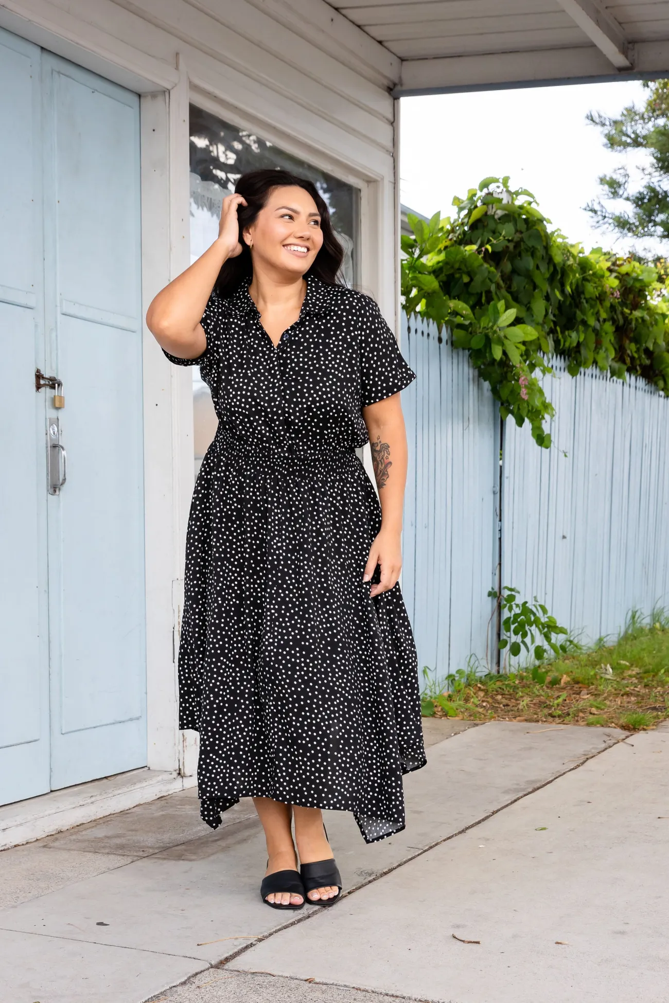 Proud Poppy Clothing Cameron Dress in Black & White Black&White Discount