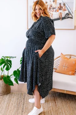 Proud Poppy Clothing Cameron Dress in Black & White Black&White Discount