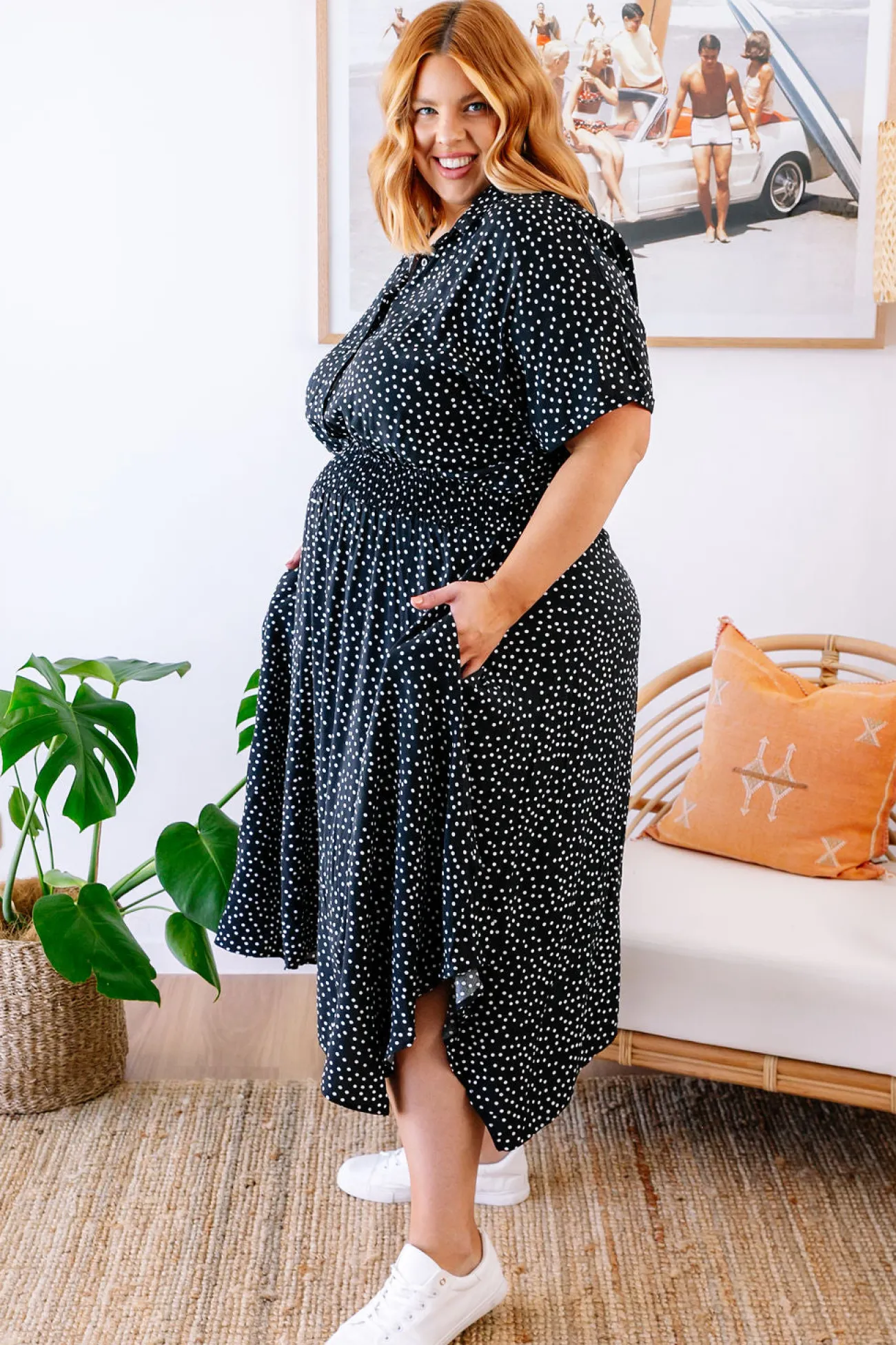 Proud Poppy Clothing Cameron Dress in Black & White Black&White Discount