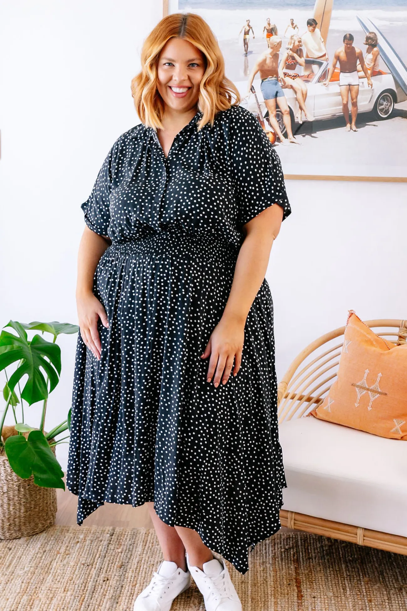 Proud Poppy Clothing Cameron Dress in Black & White Black&White Discount