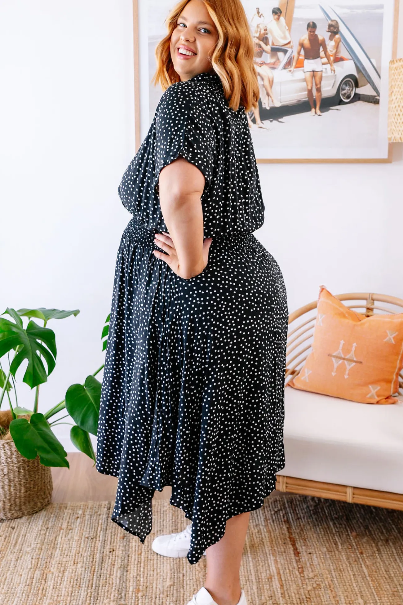 Proud Poppy Clothing Cameron Dress in Black & White Black&White Discount