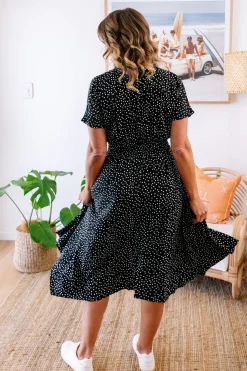 Proud Poppy Clothing Cameron Dress in Black & White Black&White Discount
