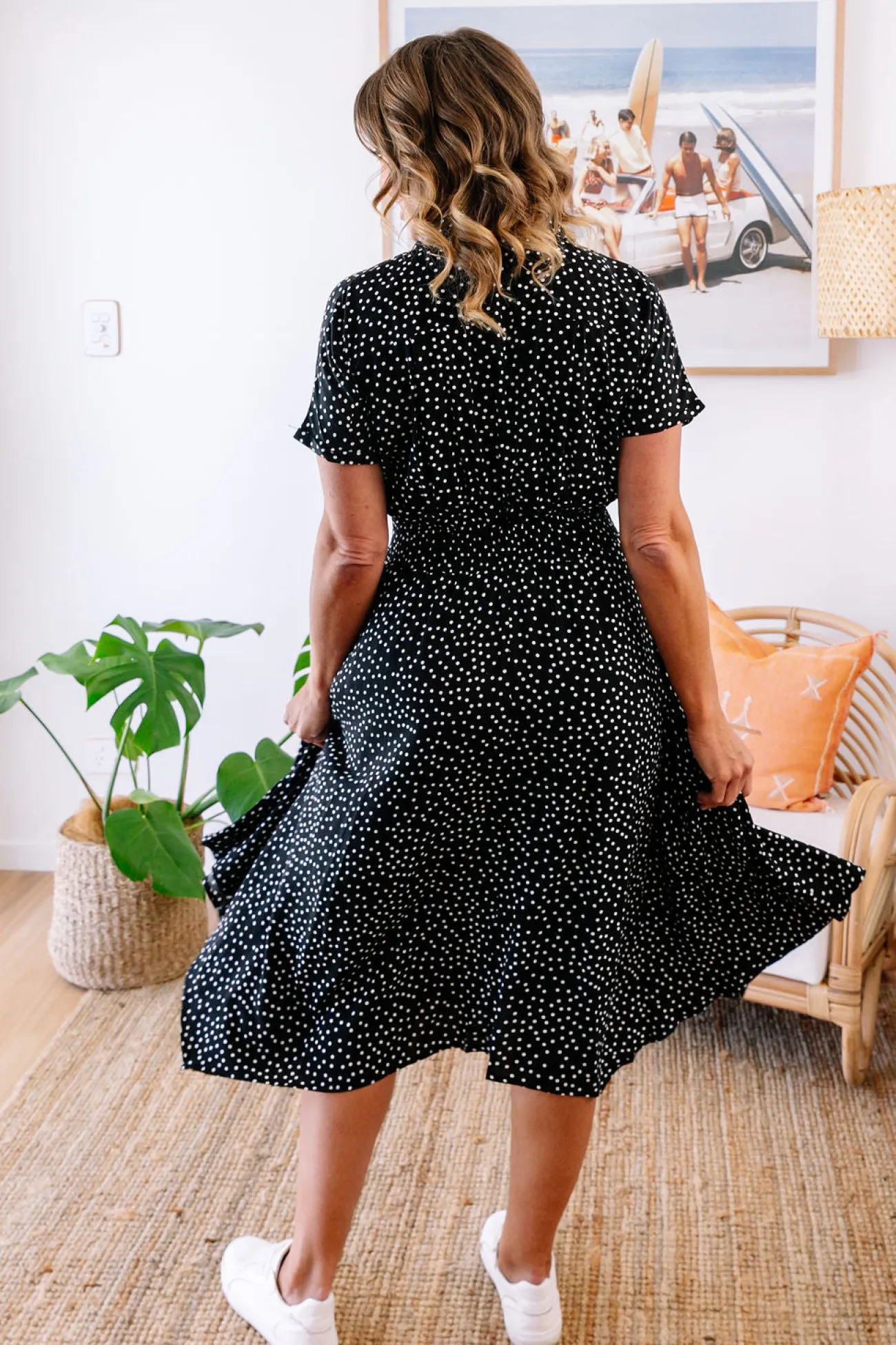 Proud Poppy Clothing Cameron Dress in Black & White Black&White Discount