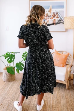 Proud Poppy Clothing Cameron Dress in Black & White Black&White Discount
