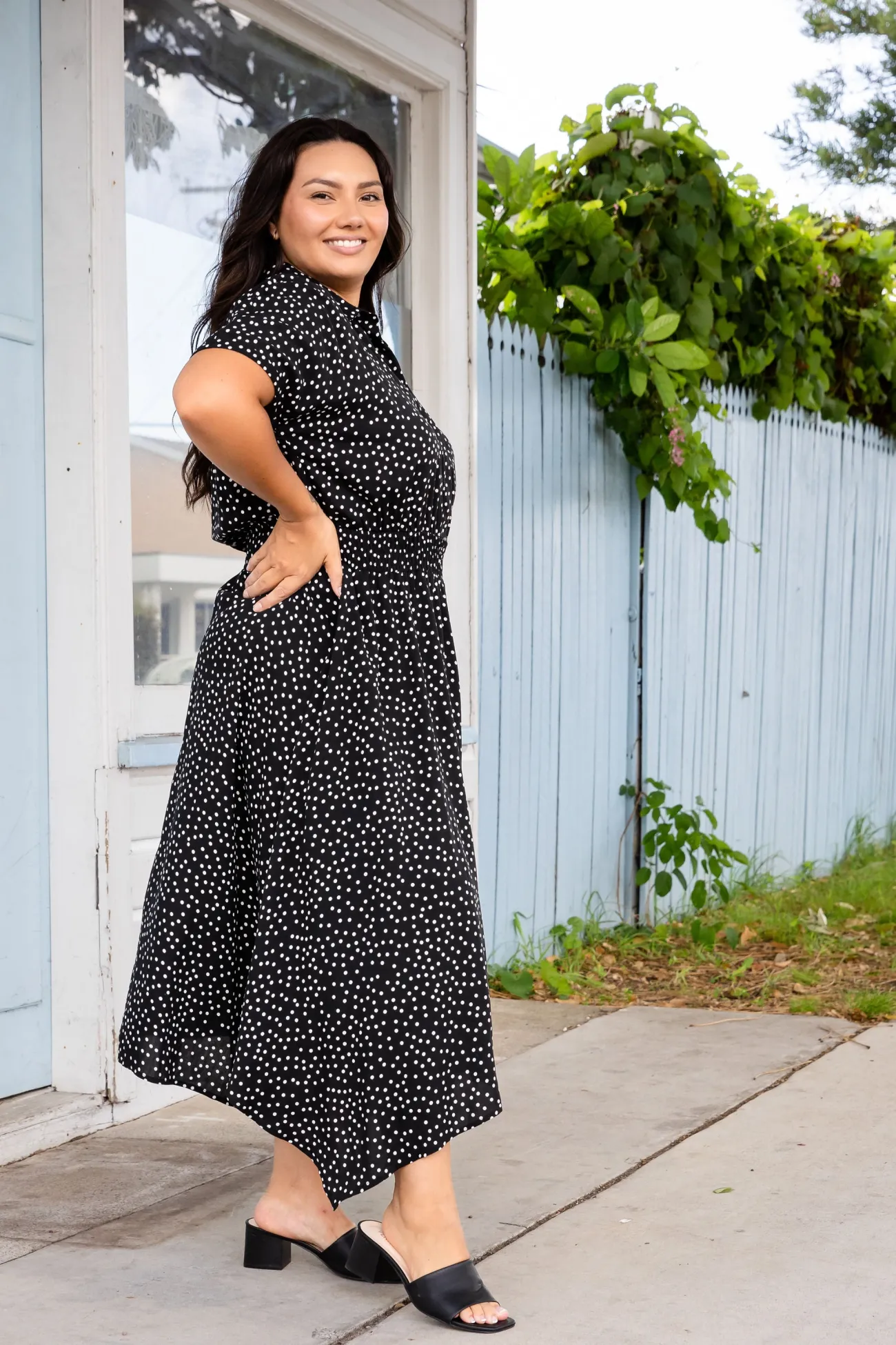 Proud Poppy Clothing Cameron Dress in Black & White Black&White Discount