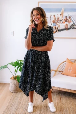 Proud Poppy Clothing Cameron Dress in Black & White Black&White Discount