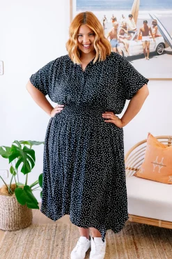 Proud Poppy Clothing Cameron Dress in Black & White Black&White Discount