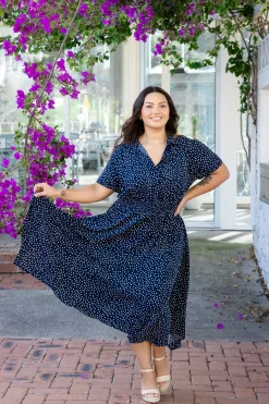 Proud Poppy Clothing Cameron Dress in Navy Online