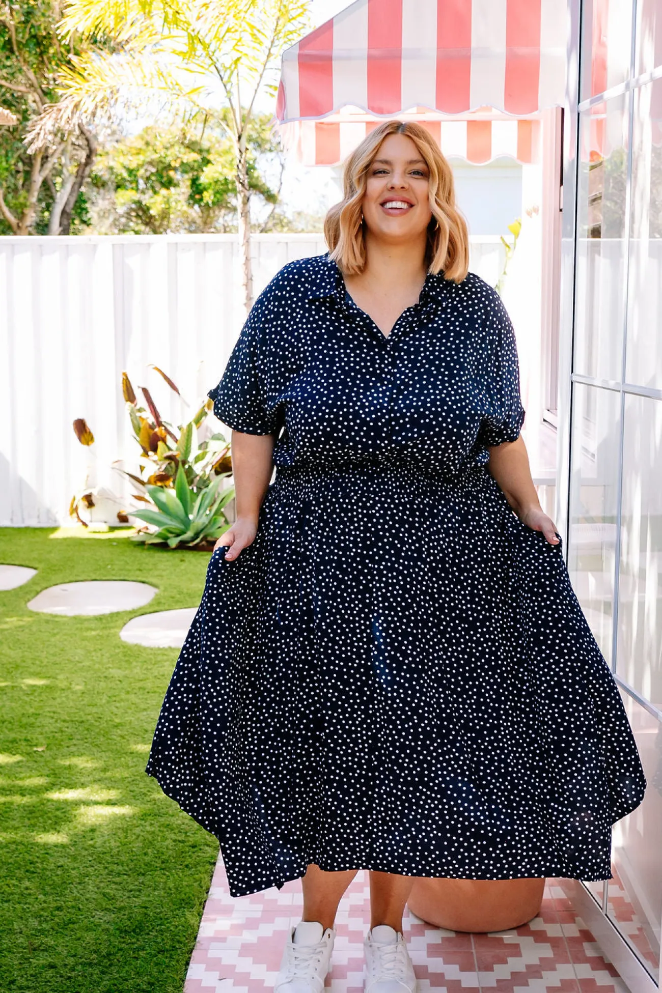 Proud Poppy Clothing Cameron Dress in Navy Online