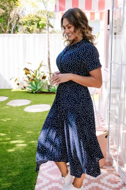 Proud Poppy Clothing Cameron Dress in Navy Online