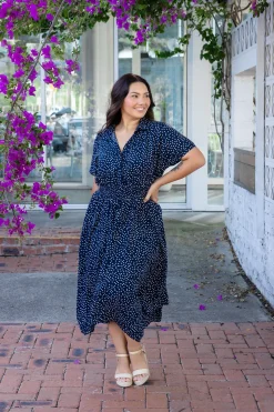 Proud Poppy Clothing Cameron Dress in Navy Online