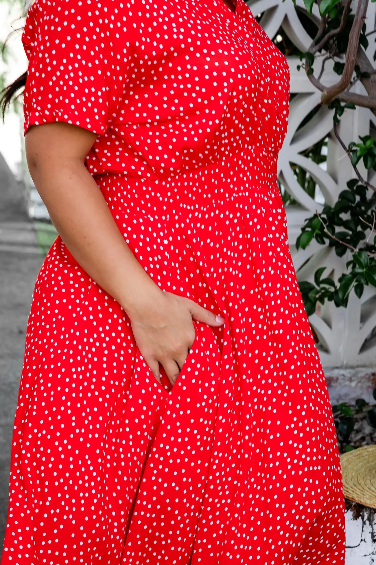 Proud Poppy Clothing Cameron Dress in Red & White Red&White Clearance
