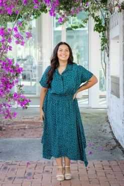 Proud Poppy Clothing Cameron Dress in Teal Discount