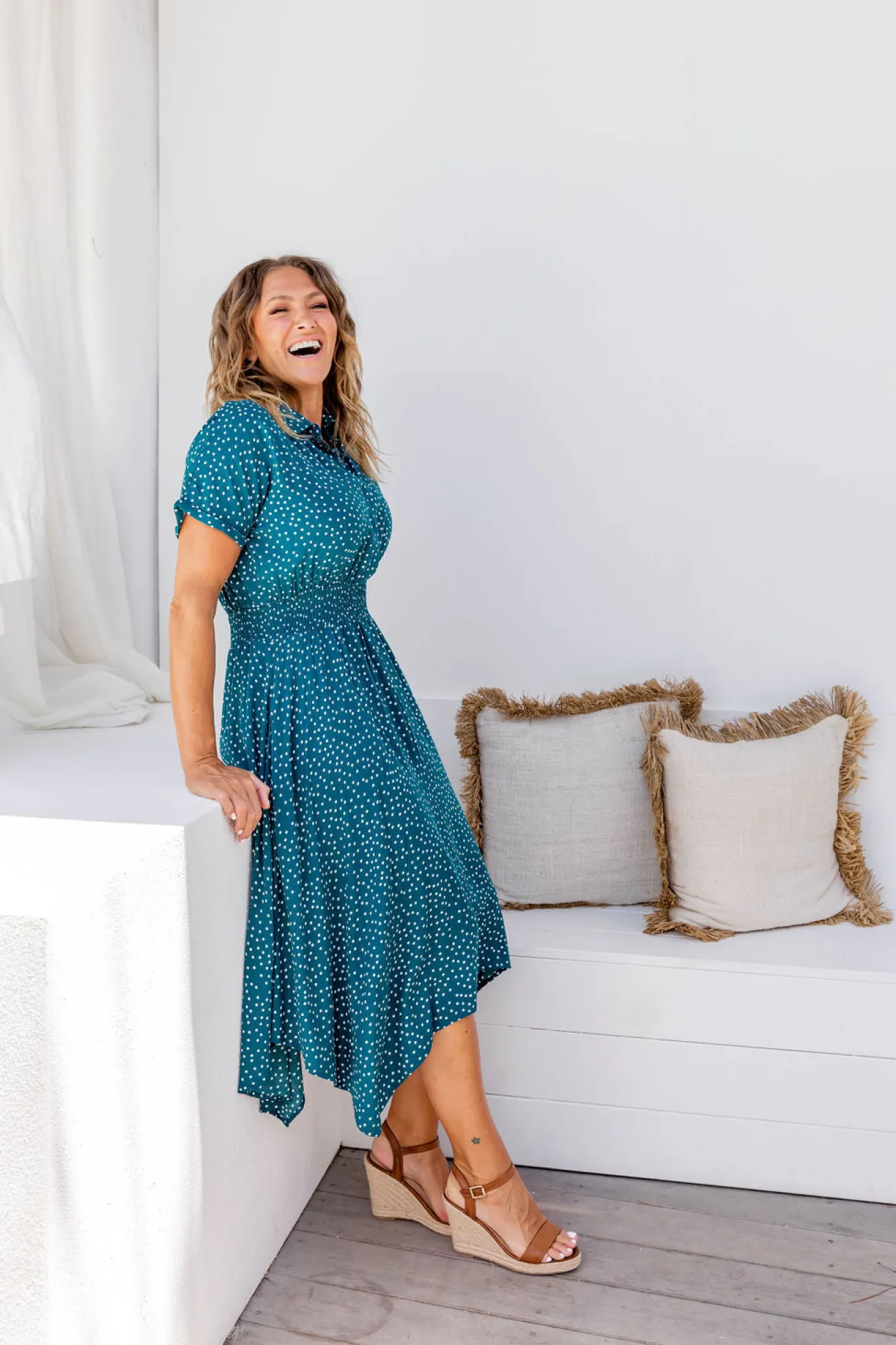 Proud Poppy Clothing Cameron Dress in Teal Discount