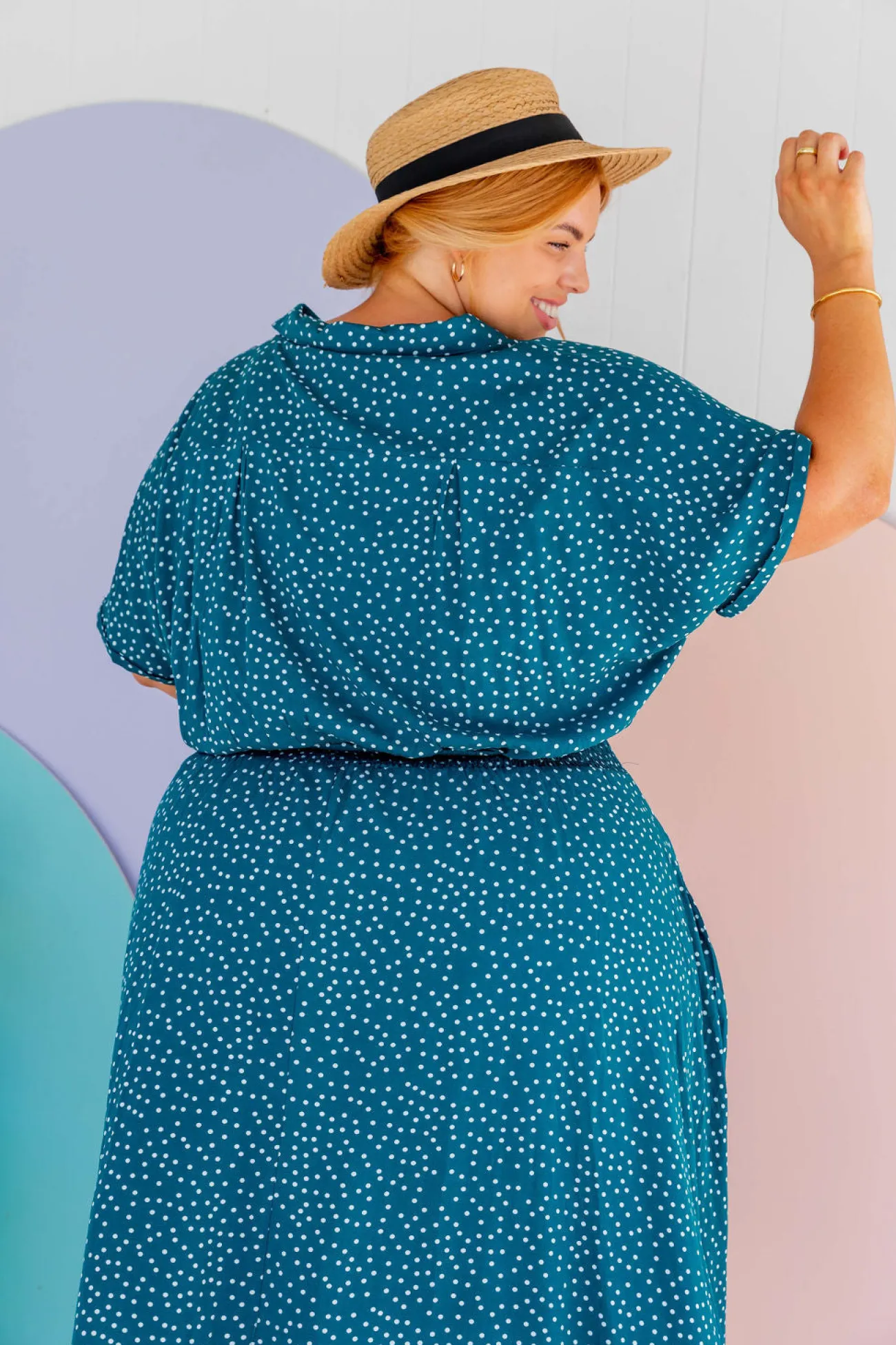 Proud Poppy Clothing Cameron Dress in Teal Discount
